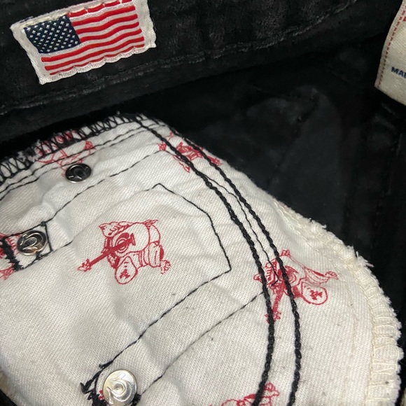 RARE! True Religion Black Embellished Jeans - Size 26 - Picture 7 of 8